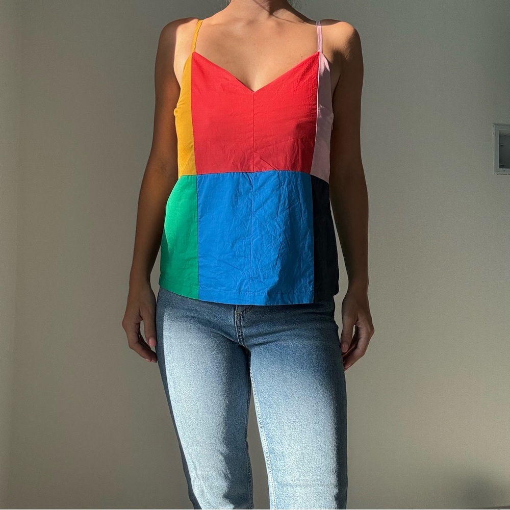 ENGLISH FACTORY | color block tank top